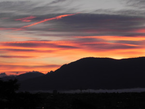 sunrise in Geneva